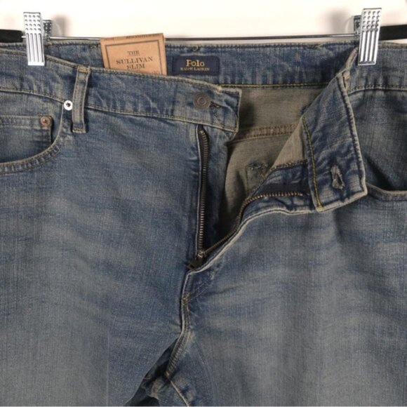 NWT POLO RALPH LAUREN THE SULLIVAN SLIM Jeans SUPERIOR COMFORT &‎ SLIM Sz 40/30 - Picture 7 of 13